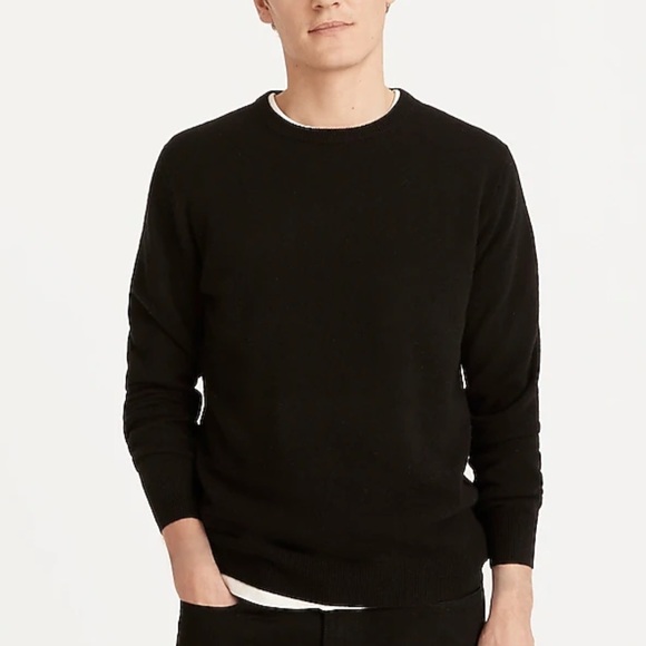 J crew cashmere crewneck sweater for men black - Picture 1 of 3